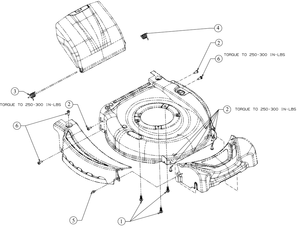 Deck Hardware Diagram and Parts List for SC500Z (12ABC62J710)(2016) Cub Cadet Lawn Mower